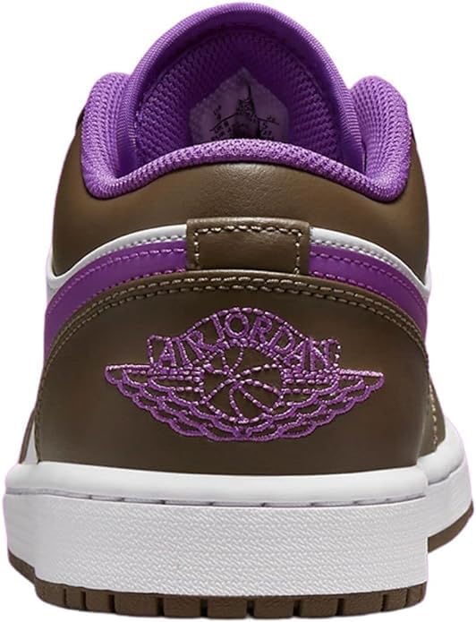 Image of Nike Air Jordan 1 Low Men's Shoes Palomino Purple Mocha 553558 215 - Size 11.5