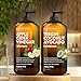 MAJESTIC PURE Apple Cider Vinegar Shampoo and Avocado Coconut Conditioner Set - Restores Shine & Reduces Itchy Scalp, Dandruff & Frizz - Sulfate Free, for All Hair Types, Men and Women - 2 x 16 fl oz