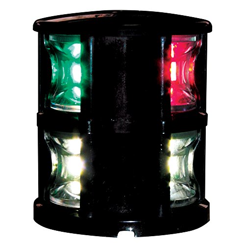 Lalizas FOS LED Tricolor & Anchor Light with Black Housing, 12