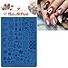 Christmas Tree Nail Stamping Plate Funny Nails Stamping Kit Snowflake Small Pattern Holiday Nail Stamping Plate Christmas Nail Stamper Kit for Women Girls DIY Salon