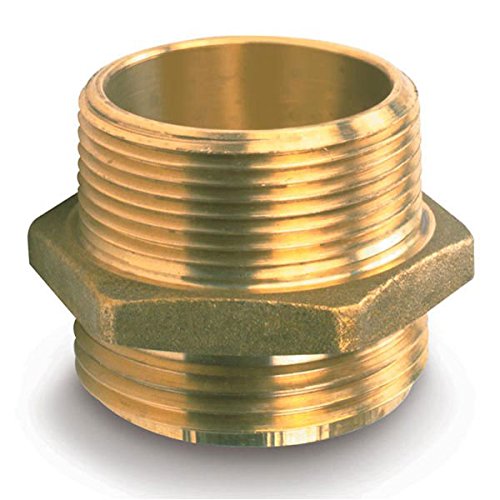 Female x Male Brass Hexagon Adapter, 1 1/2