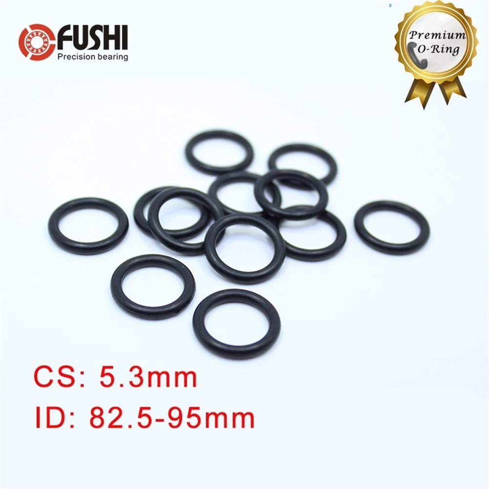 O-Ringe CS5.3mm 50pcs NBR-Kautschuk O Ring ID 82,5/85 / 97,5/90 / 92,5 / 95x5.3mm ORing Nitril Gasket Dichtungsdicke 5,3 mm ORing JIYAMI'EN EL (Size : ID82.5x5.3mm)