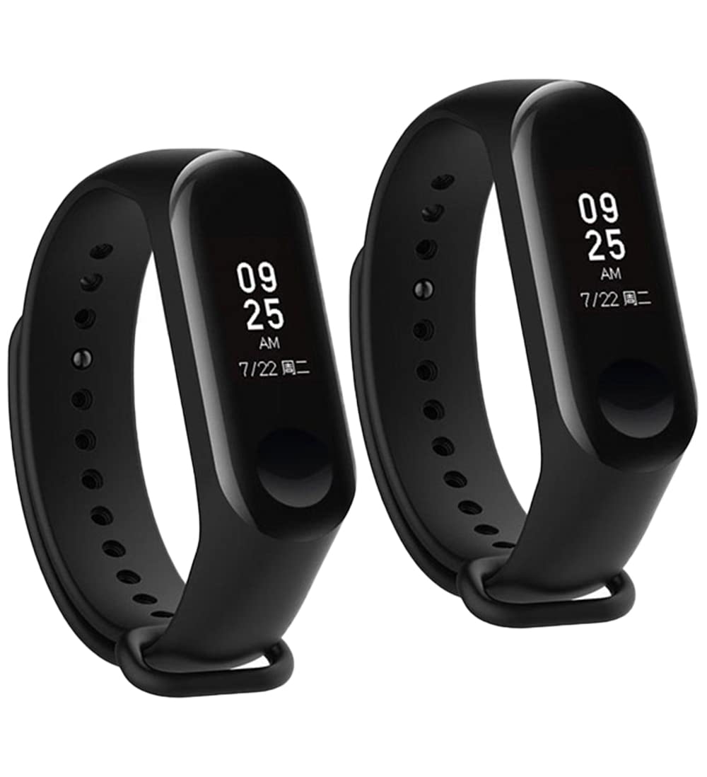 Estrenar Mi Band Strap 3 & 4 Wristband Original Soft Silicone Adjustable/Replacement Straps/Belt/Band for M3 & M4 with warrenty |Device not Included||Not Compatible with Mi Band 1/2|Black|Pack of 2 (B09LTGW1F2) Amazon Price History, Amazon Price Tracker