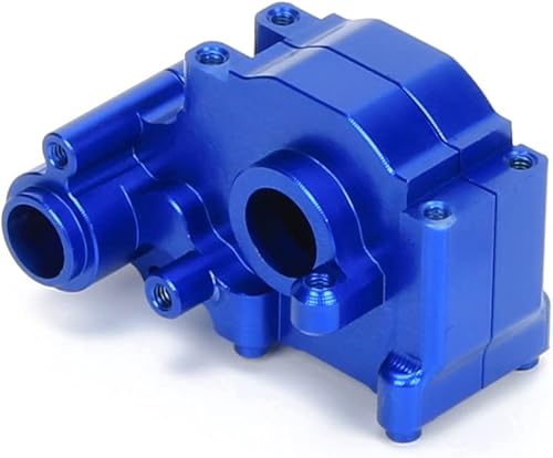 RCAWD Para Losi Mini-T 2.0 118 y Mini-B 116 mejoras de carcasa de transmisión, piezas de aluminio para #LOS212017 azul