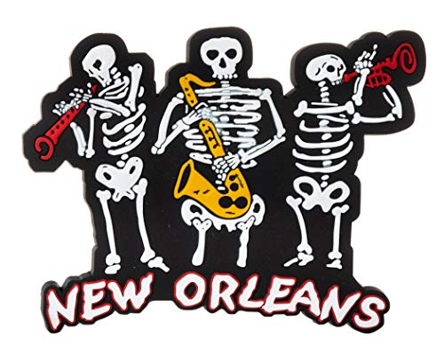 Imán decorativo New Orleans Skeleton Jazz Band pequeño