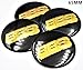 BZQq 4PCS 65mm 3D Hub Wheel Center Caps Badge Sticker For BBS (Black)