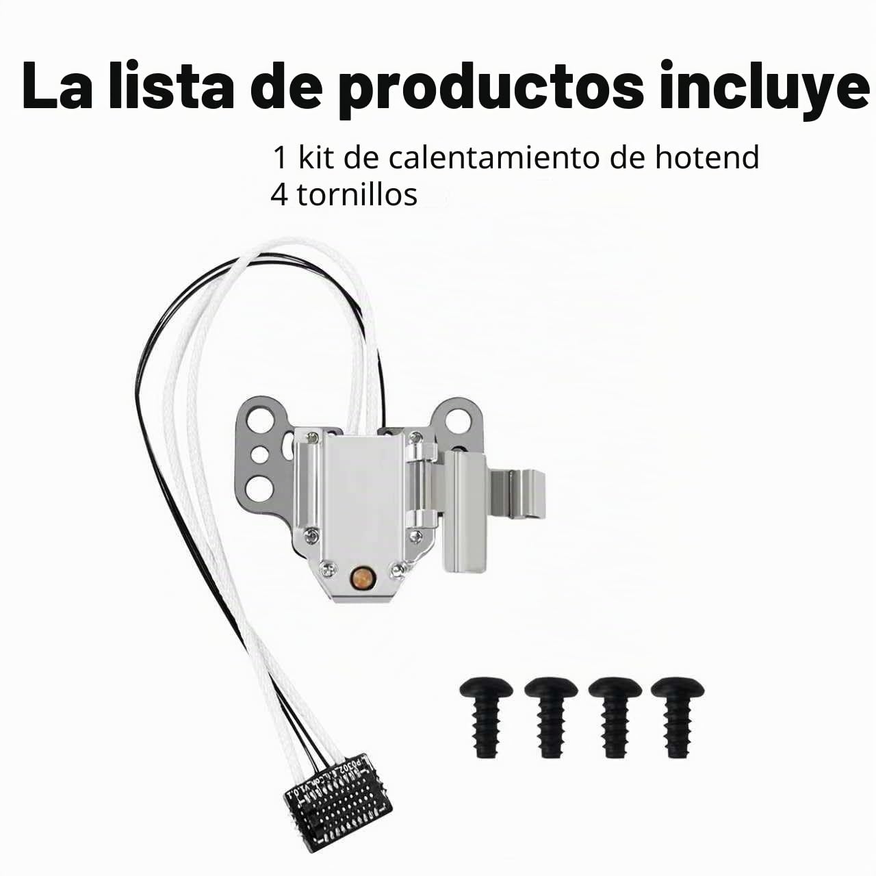 HzdaDeve Kit de montaje de calefacción para Flashforge AD5X Hot End Calefacción Componente con cartucho de calefacción y termistor Sensor de temperatura Clip de base aislante del calor para Flashforge
