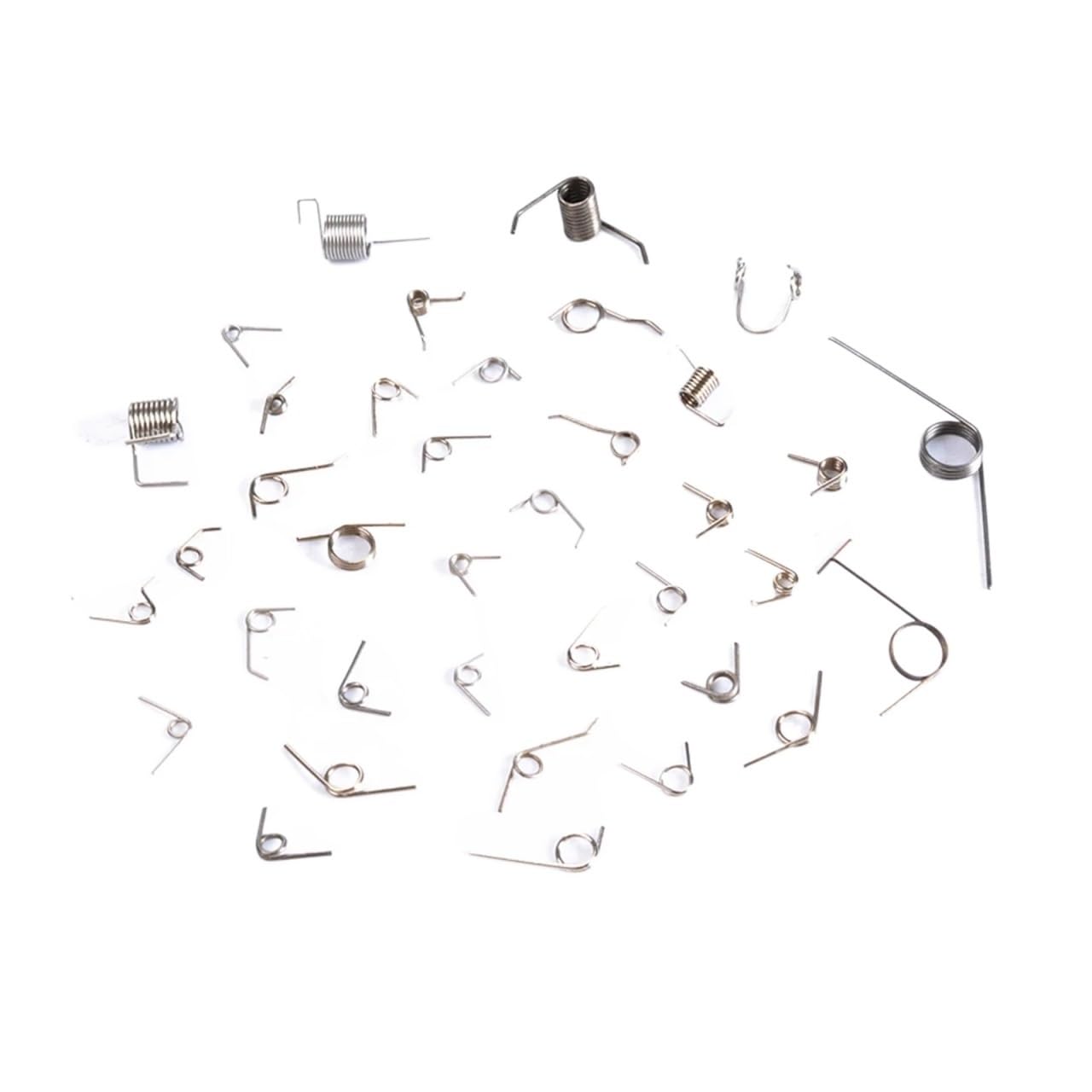 GUNGY 10 Stuks Torsieveren Van Roestvrij Staal – 1,0 Mm Draaddiameter, 6 Mm Binnendiameter, Armlengte 60 Mm, Hoek 180°, Links Gewonden – Voor Precisietoepassingen