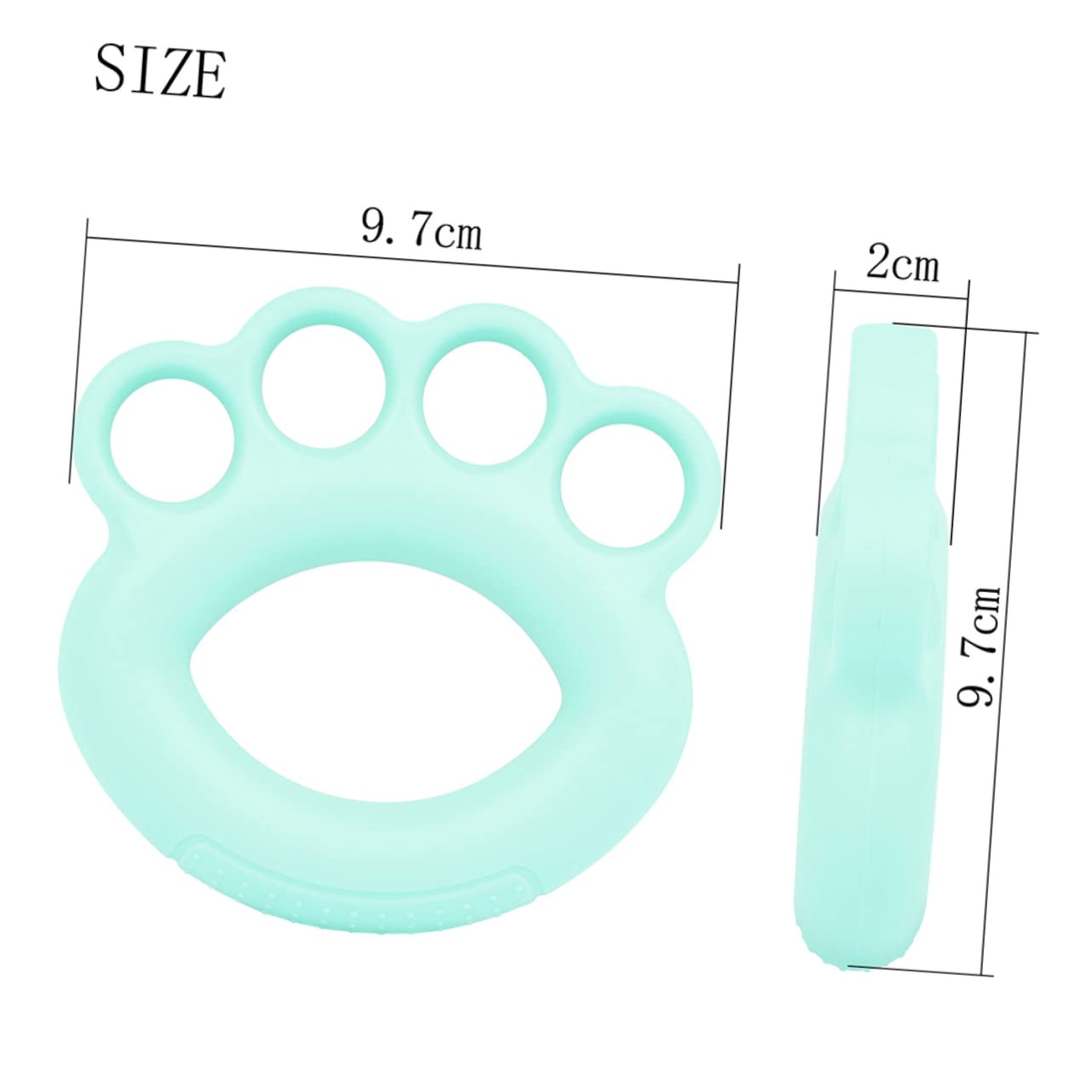 ifundom 1Pc Silicone Finger Strength Trainer for Piano and Guitar Compact Hand Exerciser Ring for Strength and Enhancing Grip Strength for Travel and Quick Finger Training