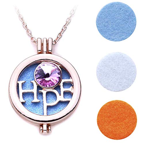 Preisvergleich Produktbild Vektenxi Hoffnung anhänger Halskette bilderrahmen Halskette aromatherapie Frauen Halskette stilvoll