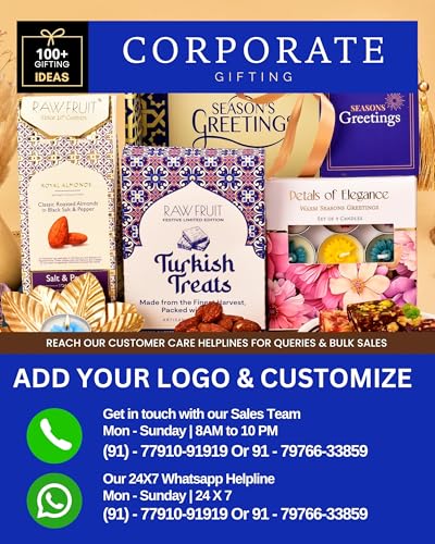 Image of Hyperfoods Diwali Gifts for Family and Friends Gift Hamper Diwali Gifts for Employees Corporate Gifts for Employees Dry Fruits Gift Pack Gift Dry Fruits and Sweets Gift Pack