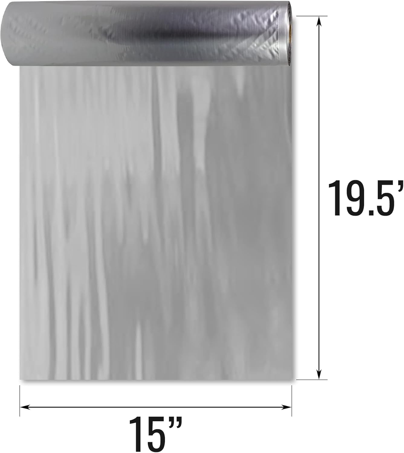 NatureVAC Vacuum Sealer Bags 15'' x 19.5' Food Pantry Storage, Saver, Airtight Containers, Smell Proof, Aluminum Mylar, 2 Rolls