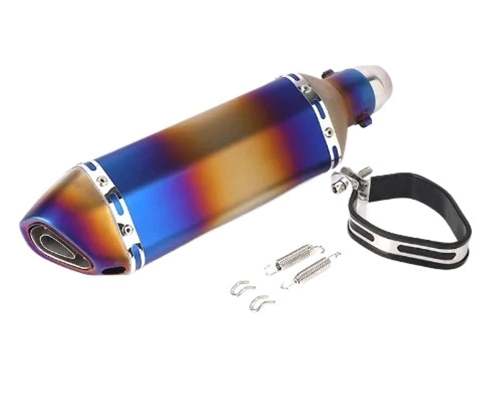 Para KX KLX KX85 150 250 450 KX 150 LX 250 KLX450 Kit montaje tubo silenciador 38mm para moto Tubo Escape(Color)