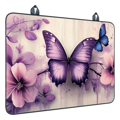 Image of Nuxovilar Purple Butterfly Stove Cover Diatomaceous Earth 28.65x20.47