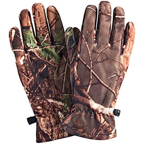 Wenxishangmao 1 paire de gants de chasse camouflage, gants de chasse imperméables en polaire chaude pour l'hiver, gants de chasse, ski, équitation (M)