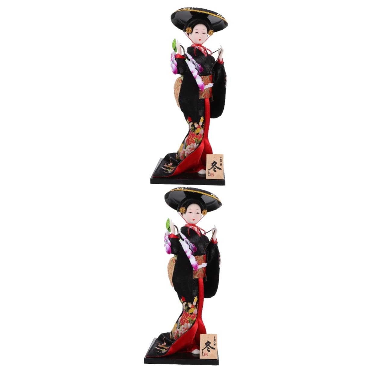 TOPBATHY 2 Pièces Poupée Geisha Japonaise Figurine de poupées Kimono poupée Kimono Traditionnelle Décoration de Table Japonaise de décoration Japonaise Ornement de Bureau
