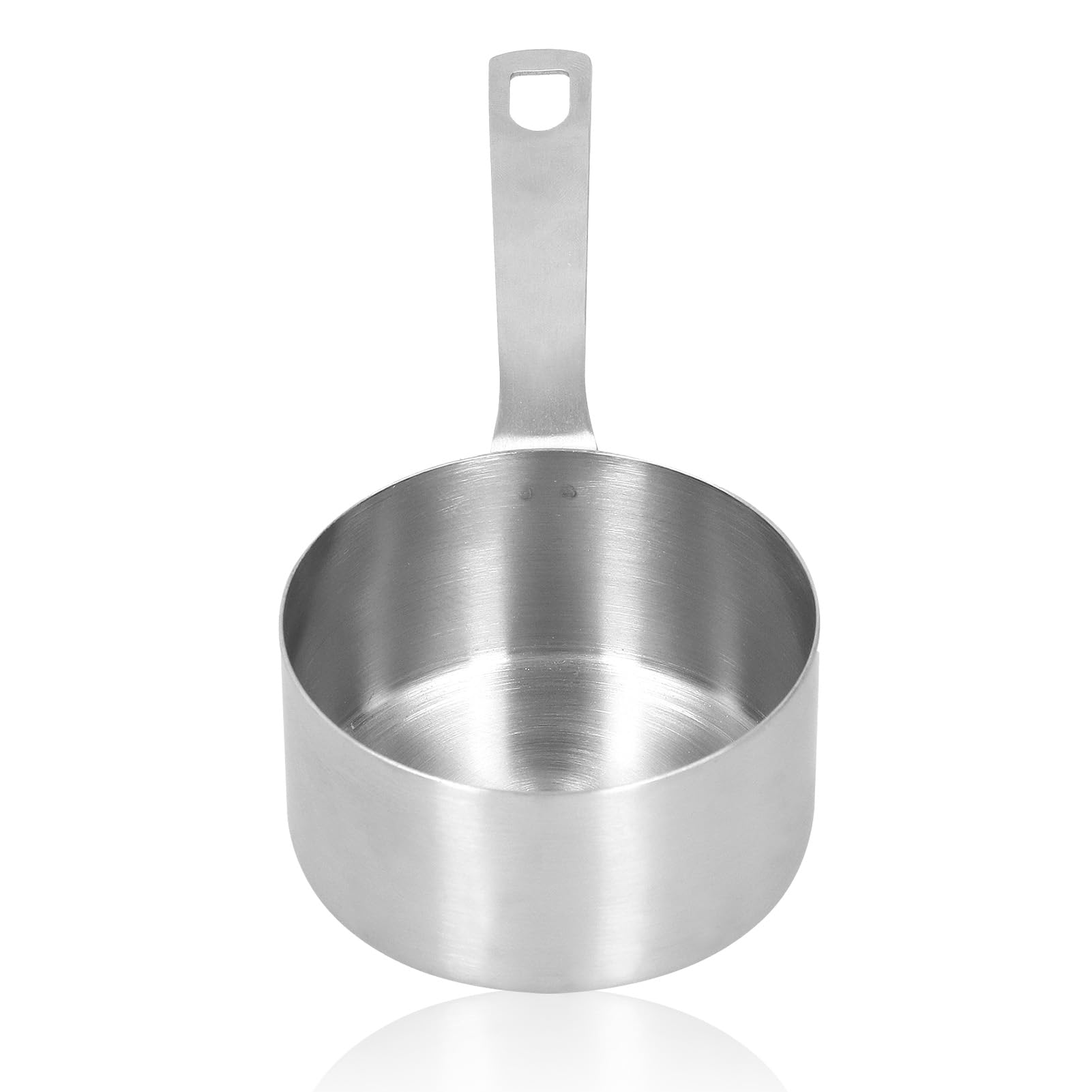 Stainless Steel Measuring Cup Square Handle Measuring Spoon with Scale Multifunctional Measuring Cup High-End Durable Portable Kitchen Measuring Tool(3/4 Cup)