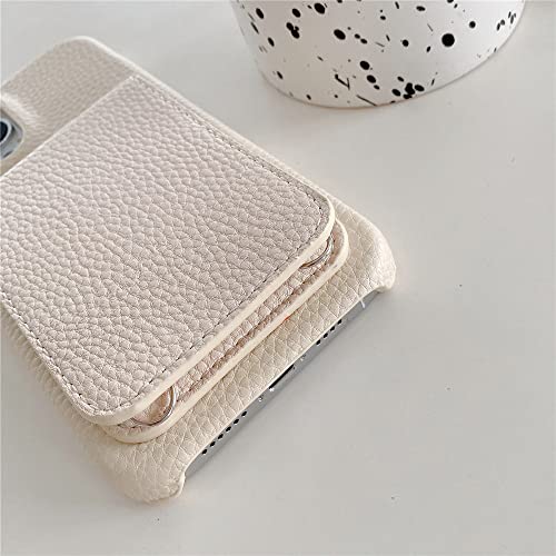 Funda de cuero con tapa para iPhone 12 y iPhone 11 con cubierta de soporte y ranuras para fotos 6