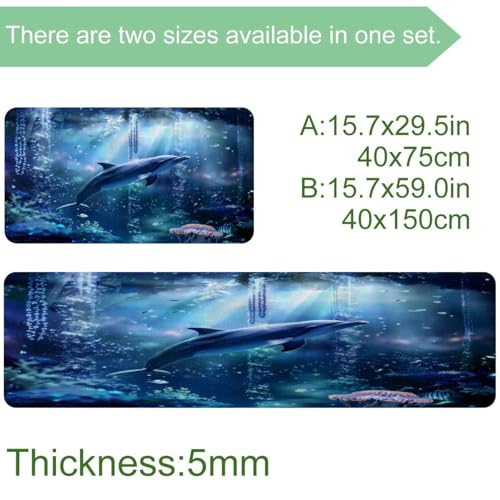 Tapis de cuisine absorbant et lavable Dream Dolphin antidérapant - 4