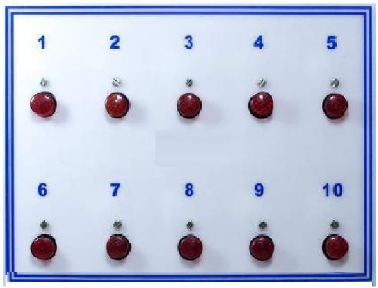 Dehmy Latest Staff Calling Bell Indicator/Staff Calling System/Nurse Calling System with 10 Bell Indicator for Offices, Hotels, Hospitals Etc.
