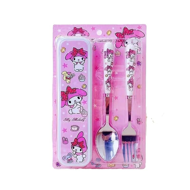 Amazon｜クロミ ハローキティ マイメロディ シナモロール カトラリー