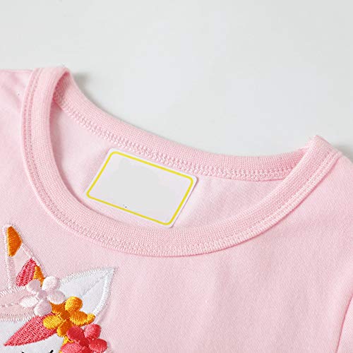 BeedooDoobee Vestido de manga curta para meninas e meninas roupas casuais de verão para bebês crianç