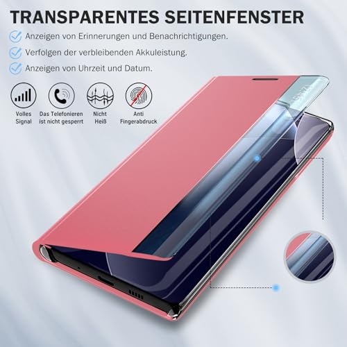 Étui de protection à rabat rigide PC Redmi Note 15 Pro 5G antichoc transparent