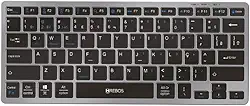 Teclado Hrebos Bluetooth Sem Fio - Alta Durabilidade, Design Moderno, Compatível com Windows e Mac.