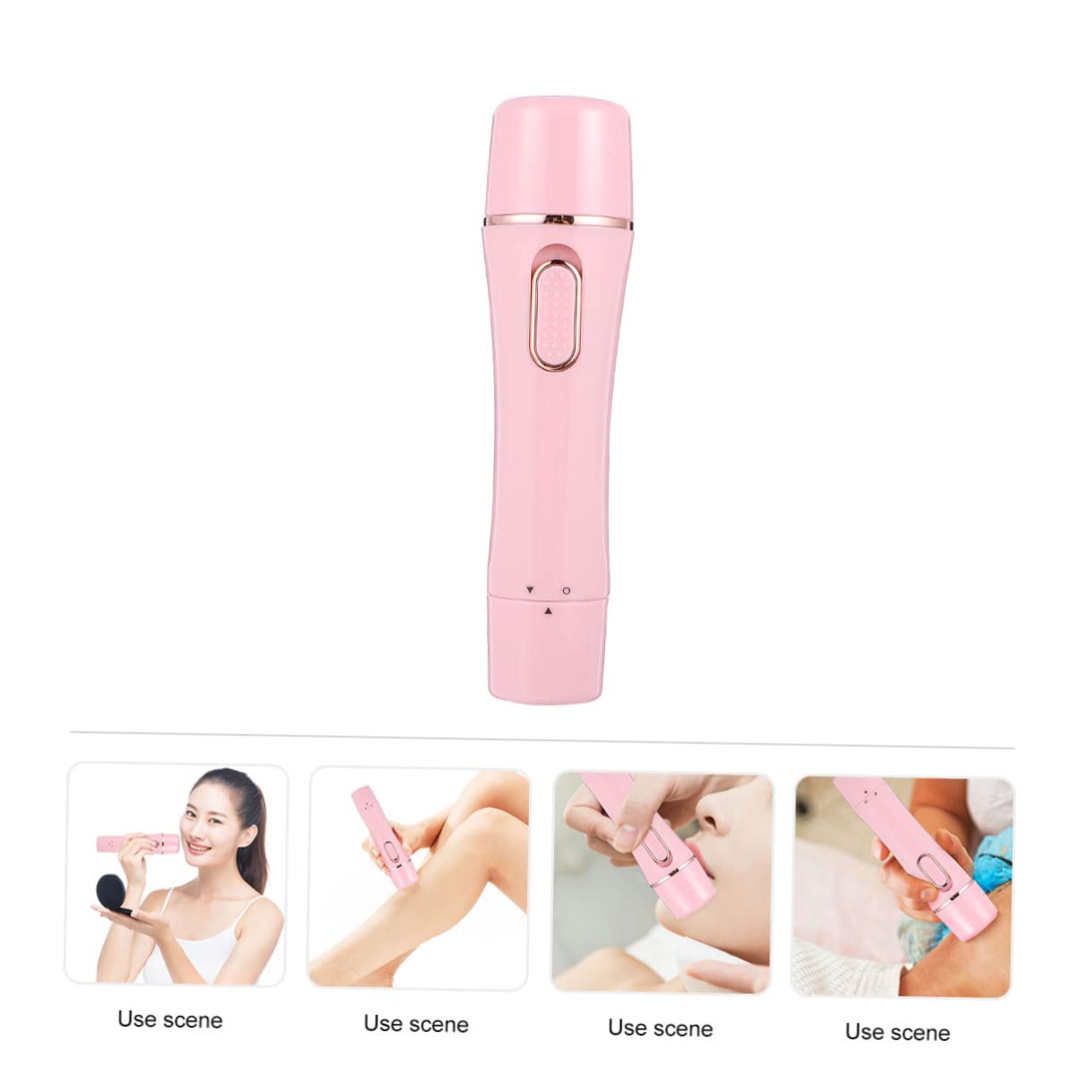 DOITOOL 4-in-1 Elektrischer Haarentferner für Damen mit USB Ladung Schmerzfreie Haarentfernung Abs Material Inklusive Nasenhaarschneider und Augenbrauen Trimmer für Reisen und Tasche