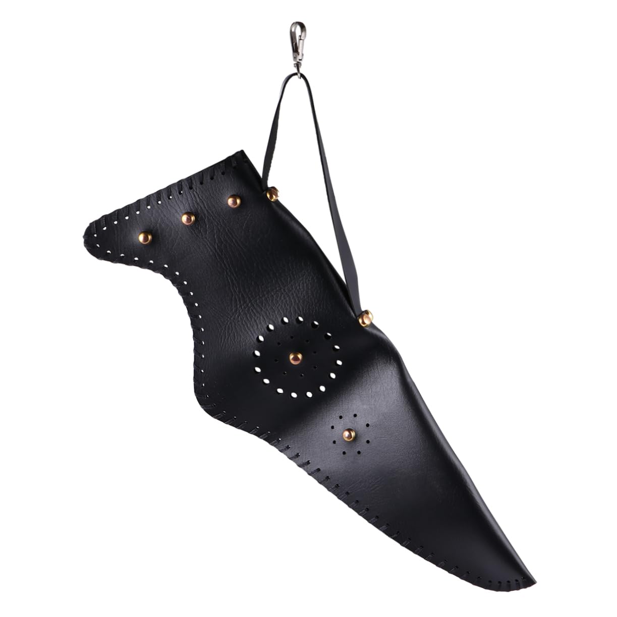 KICHOUSE 1Pc Durable Leather Arrow Bag with Straps for Outdoor Archery Lightweight Washable and Comfortable Hunting Accessory for Various Arrows