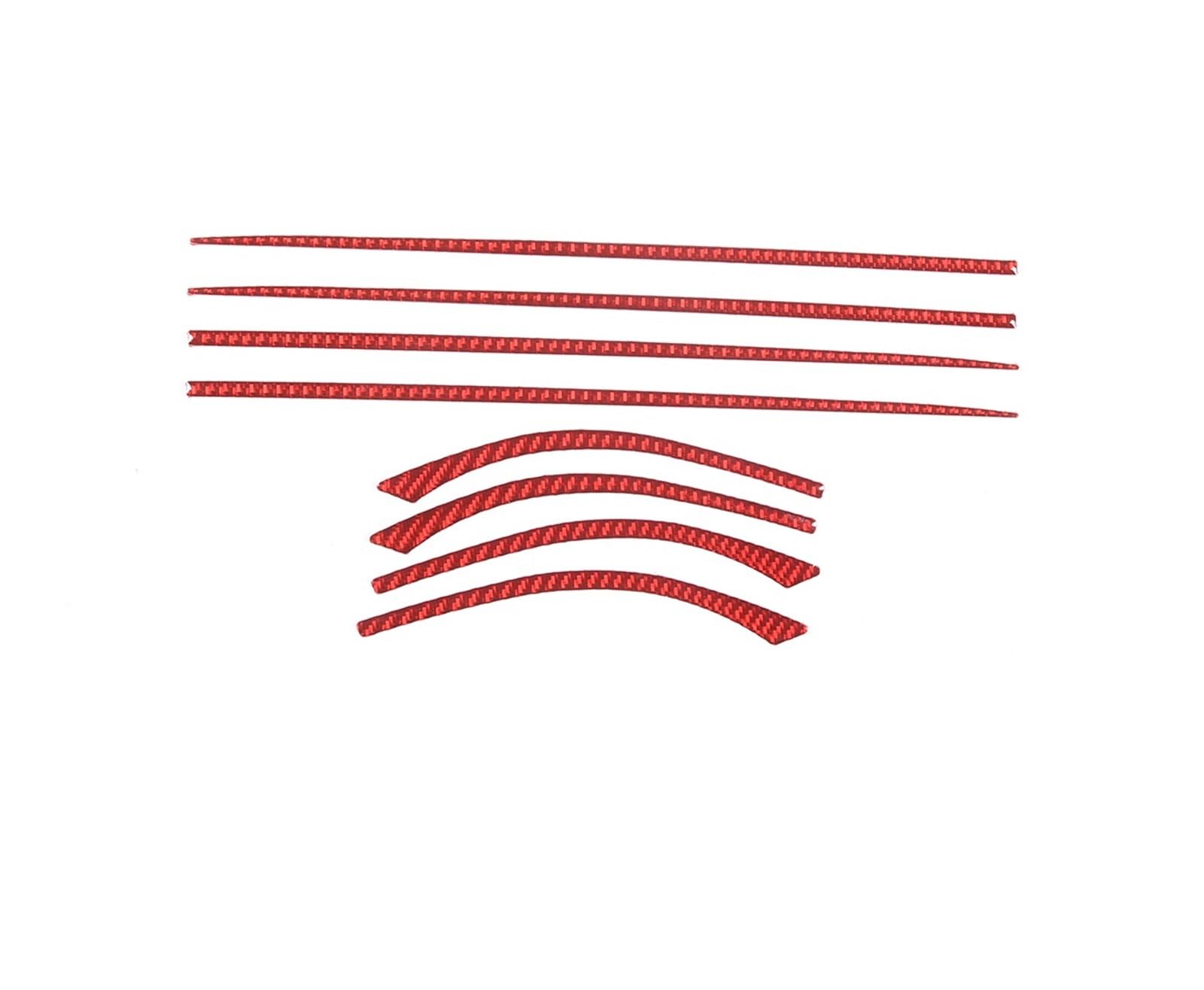 Car Trim Interior for Maserati for Ghibli 2014-2022 Car Inner Door Panel Inner Door Bowl Sticker Decoration Accessories Interior Mouldings(Style D Red)