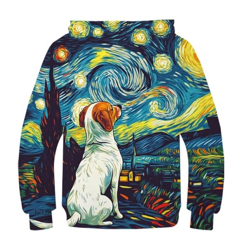 Sweat Labrador Retriever imprimé 3D en molleton pour enfant de 10 à 12 ans - 2