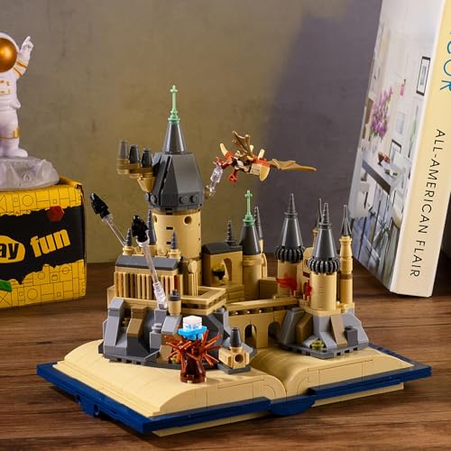 Image of Vziimo Magic Castle Building Set, Education Architecture Building Blocks Kit, Collectible Castle Model Toys for Adults Teens Fans 14+ (564Pieces)