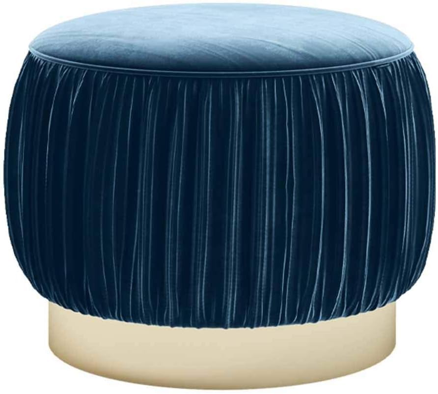 Pouf bleu 40x40 cm pour soulager vos pieds fatigués le soir
