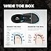 NORTIV 8 Men's Wide Toe Box Trail Running Shoes Cushion Walking Barefoot Tennis Workout Gym Cross Training Shoe Fashion Sneakers Whitney,Size 10.5,Black,SNRS25001M