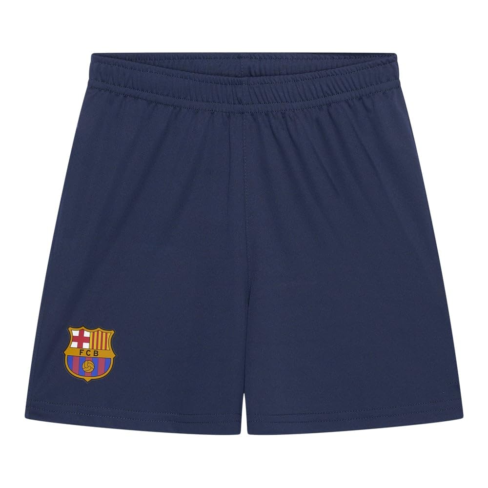 FC Barcelona Conjunto de Local para Niños - Temporada 2024/2025 - Tallas 116 a 164 - Camiseta y Pantalones Cortos de Fútbol - Niños y Niñas