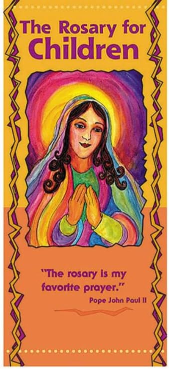 Westmon Works How to Pray the Rosary Set for Kids with Wooden Beads Pamphlet and Large Instruction Holy Card for Children - Image 3
