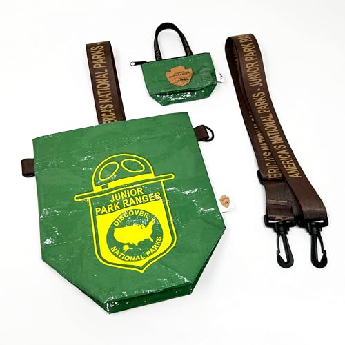 National Park Junior Ranger Vintage Poster Eco-Chic Tote Set – Reusable Waterproof w/ Retro Art for Outdoor Enthusiasts Junior Ranger Scout | Collectible Design to Inspire Adventure & Protect Nature3