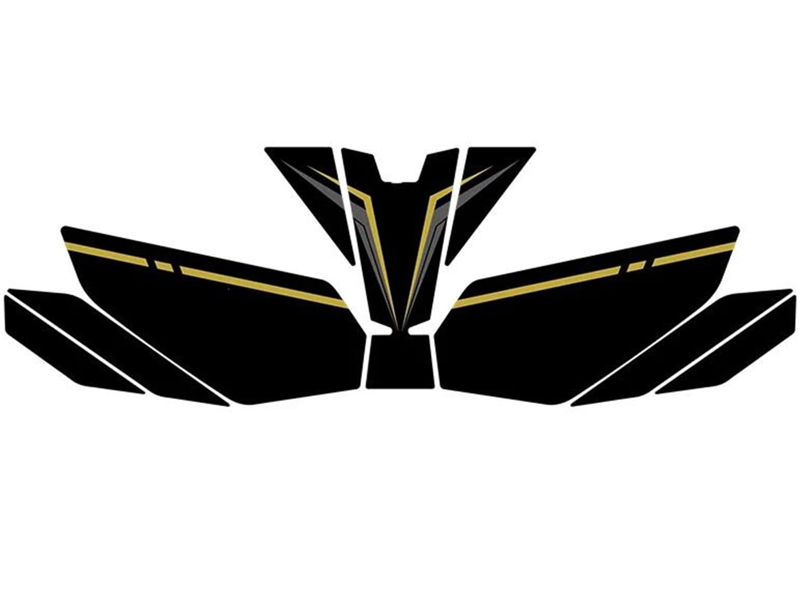 Dtsgcx Color14 Motorcycle Body Fairing Sticker Tank Pads Gas Grip Traction Protector For Ninja 400(Color14)