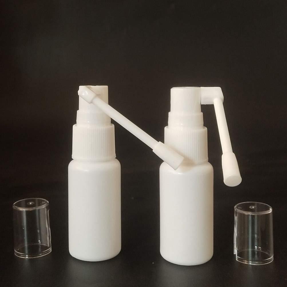 20 Flaconi Spray Nasale Portatili Riutilizzabili – Set Da 10 E 20 Ml In Plastica PE Bianca Per Viaggio E Casa - 4
