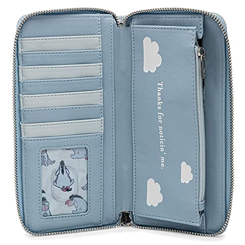 Loungefly Disney Winnie the Pooh Eeyore Zip Around Faux Leather Wallet, Multi4
