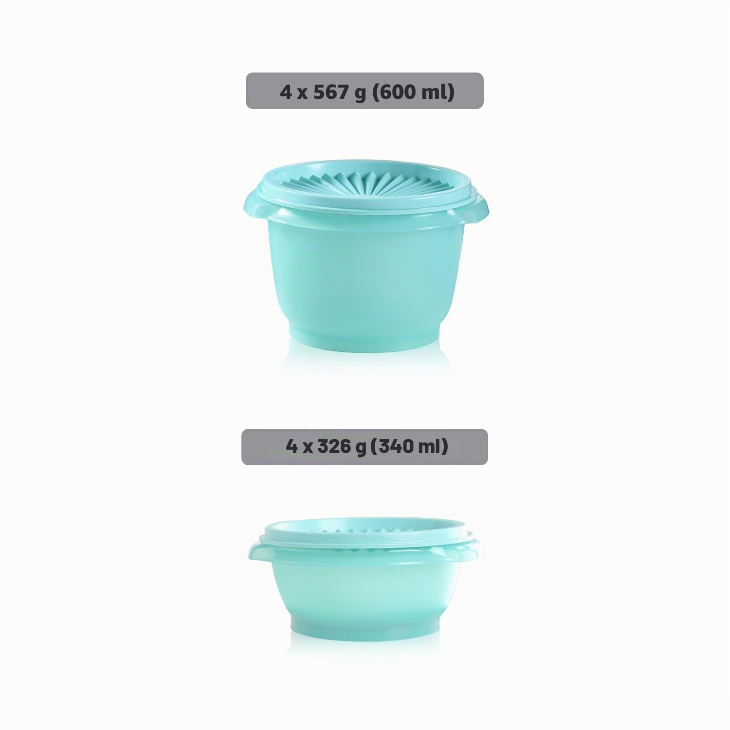 Tupperware Heritage Collection Frischhaltedosen-Set, 16-teilig, Vintage-Grün, spülmaschinenfest und BPA-frei (8 Behälter, 8 Deckel)
