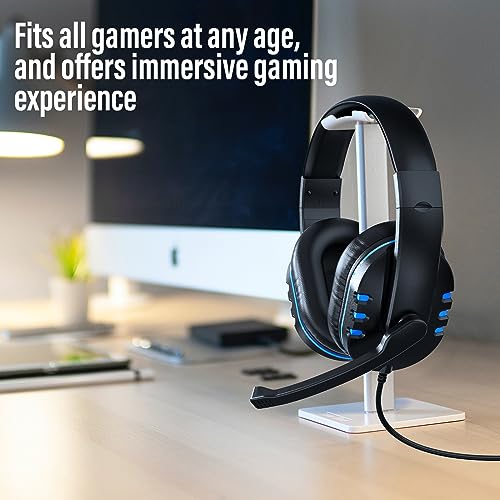 Diswoe Gaming Headset for Ps-4 Ps-5, Headset for Xbox One s 3.5mm Wired Over-head Stereo Gaming Headphone with Mic Microphone Volume Control for PC Xbox One s Tablet Laptop Smartphone - Image 6