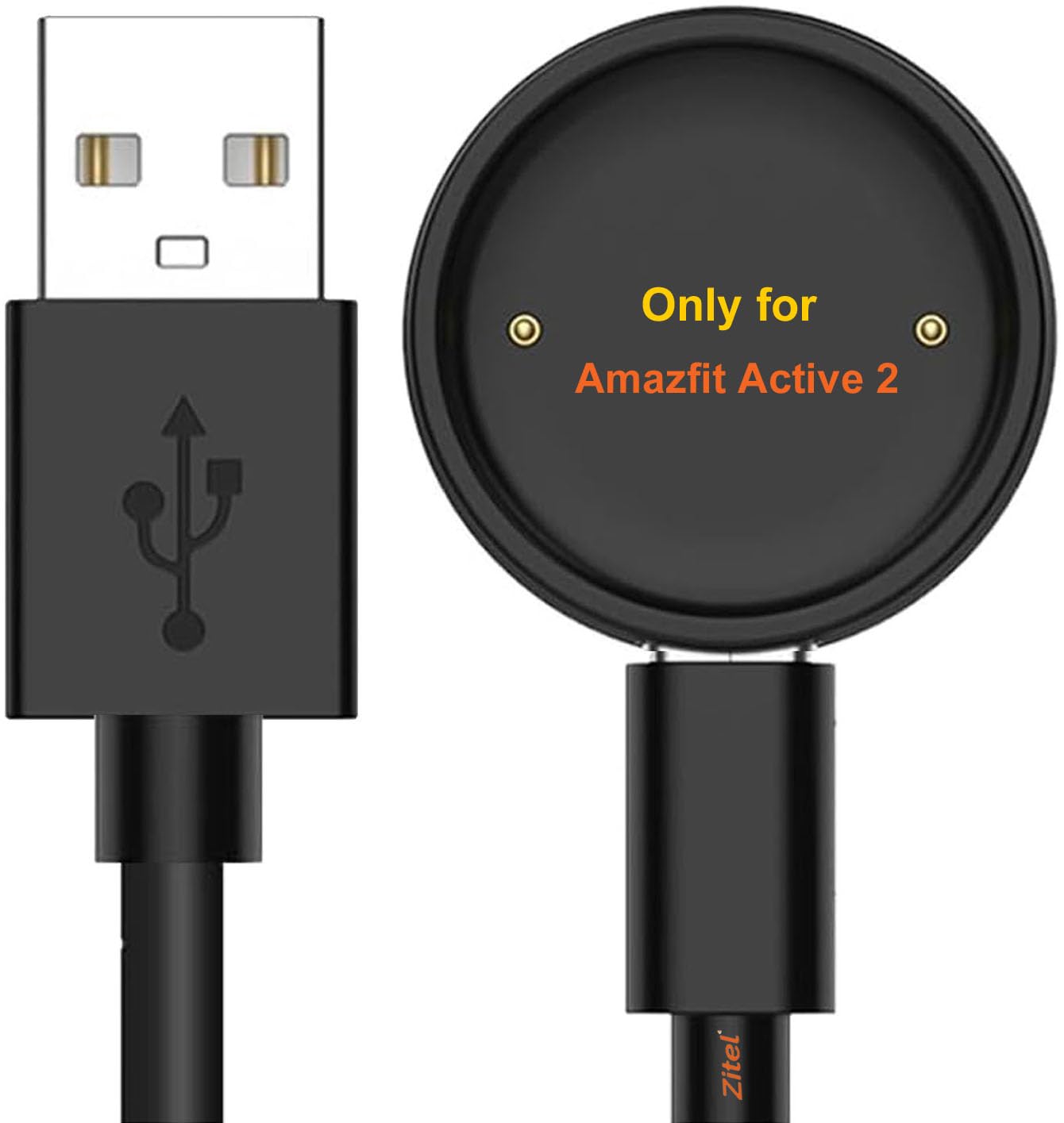 Zitel® Charger Compatible with Amazfit Active 2, Active 2 Square Smart Watch - Replacement USB Charging Cable (Black)-picture-13