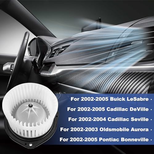 Image of PartsFlow AC Heater Blower Motor With Fan Cage For 2002-2005 Buick LeSabre For 2002-2005 Cadillac DeVille /Seville For 2002-2003 Oldsmobile Aurora For 2002-2005 Pontiac Bonneville 700110