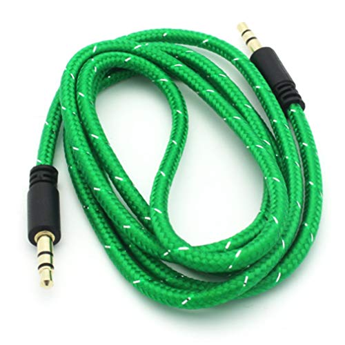 Cable Auxiliar Audio 3.5mm Compatible Amazon Fire 7 Kids Verde miniatura 3
