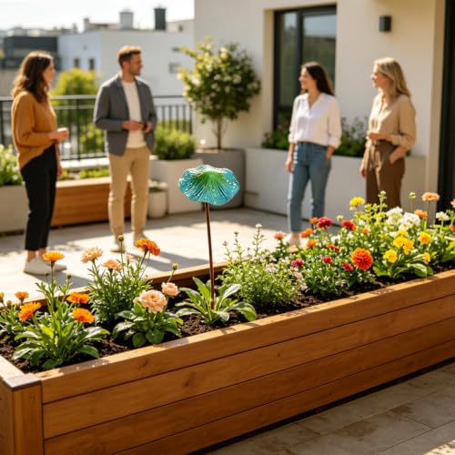 Champignons en métal patiné pour déco de jardin chic et durable - 3