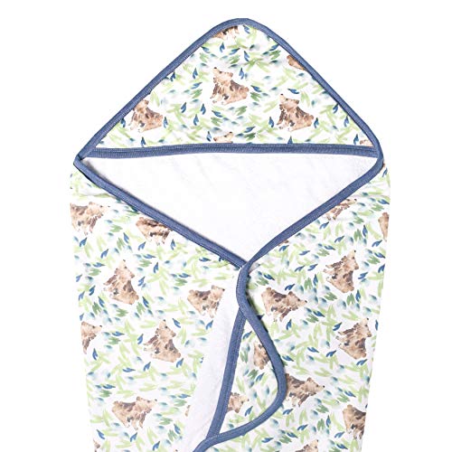 Image of Copper Pearl Hooded Bath Towels Premium Knit/Terry Cloth Baby Towels with Hood, Pockets, and Cool Designs - Great to Gift and Make Bath Time Fun - Baby Bath Towel, Bear