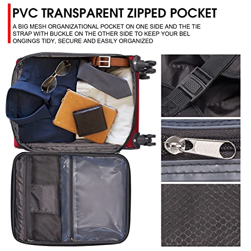 Verdi Travel Carry On Luggage With Spinner Wheels Softshell Lightweight Expandable 20 Inch Suitcase With Usb Charging Port And 8-Wheel Spinners Carryon Bag #TOP4