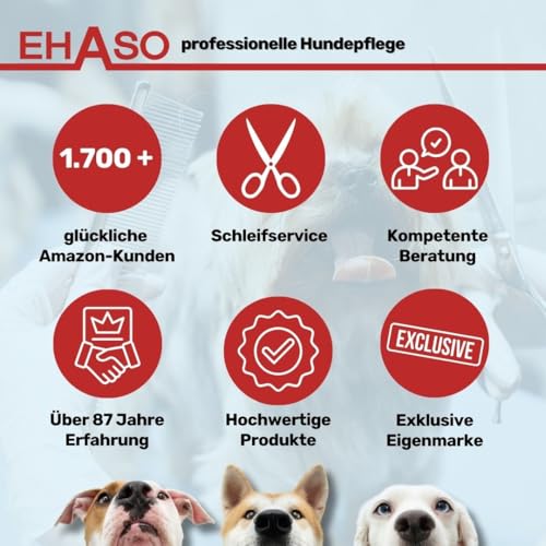 EHASO Hochwertige Hundebürste Multibrush pink, medium Ausführung | Entfernen Sie mühelos und schmerzfrei d